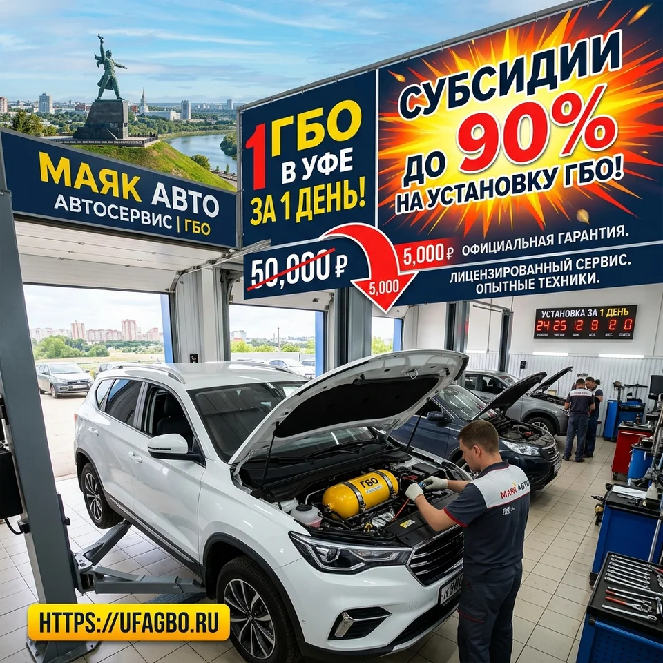 Рекламный креатив ГБО в Уфе, вариант 3