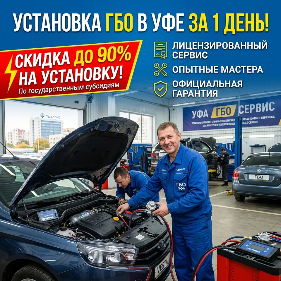 Рекламный креатив ГБО в Уфе, вариант 2